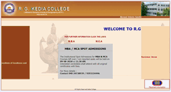 Desktop Screenshot of mss-rgkedia-edu.in